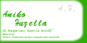 aniko huzella business card